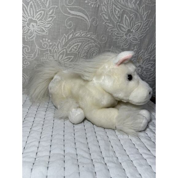 Dan Dee White Cream Horse Plush Stuffed Floppy Laying Down Collector’s Choice - Picture 3 of 7